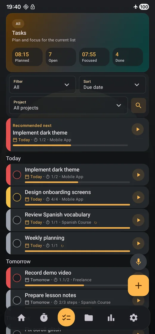 Mewron Tasks